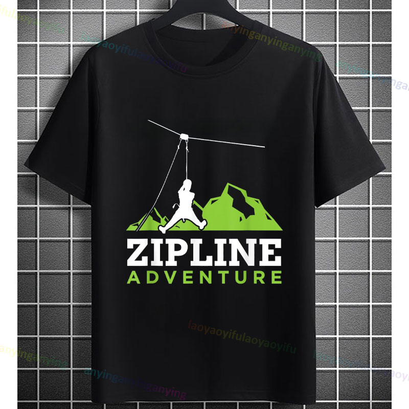 Outdoor Adventure Zipline - Erkek ve Kadın Zipline Macera Grafik