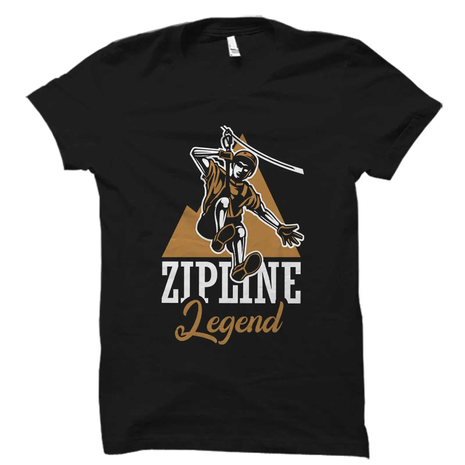 Outdoor Adventure Zipline - Zipline Legend Tişörtü Komik Ziplining Açık