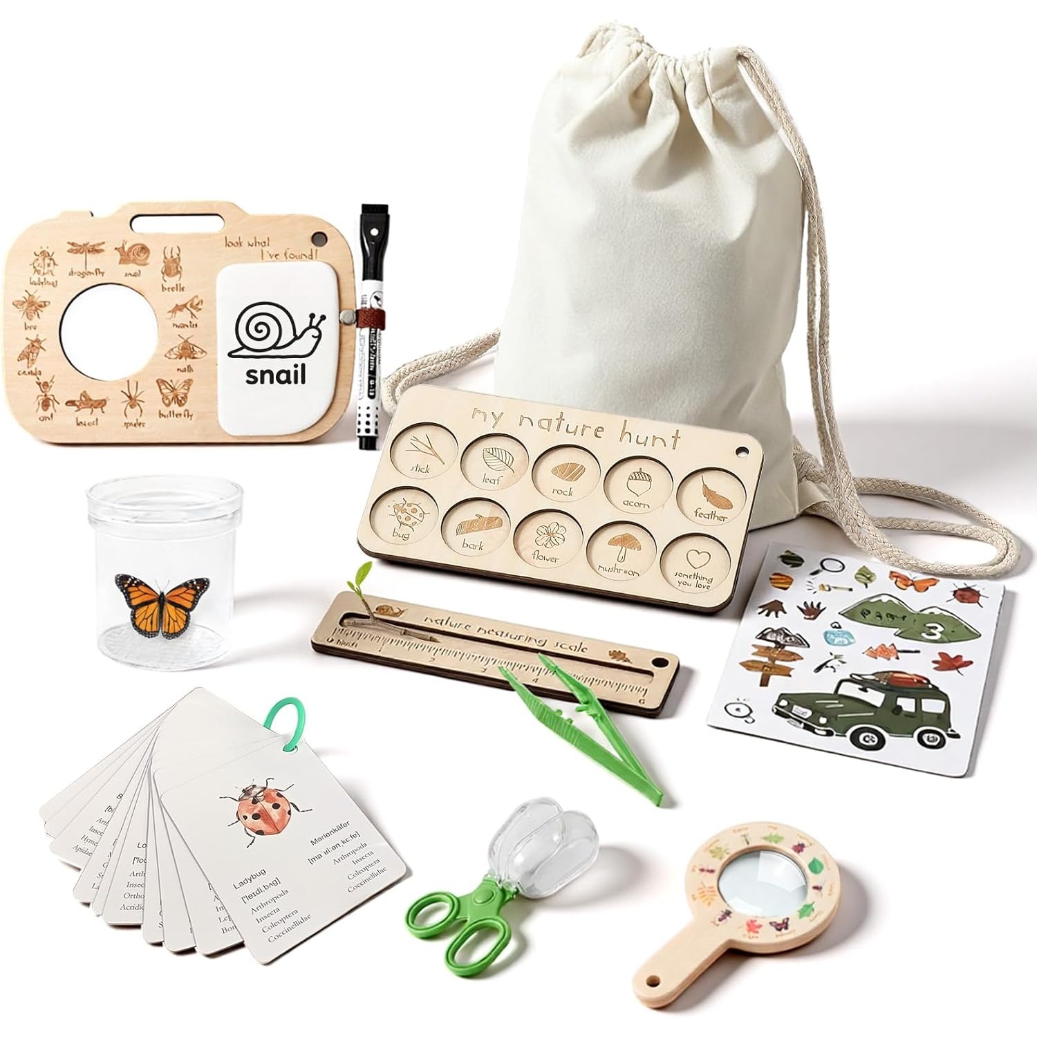 Outdoor Adventure Kit For Kids - Çocuklar için Böcek Yakalama Seti, Böcek