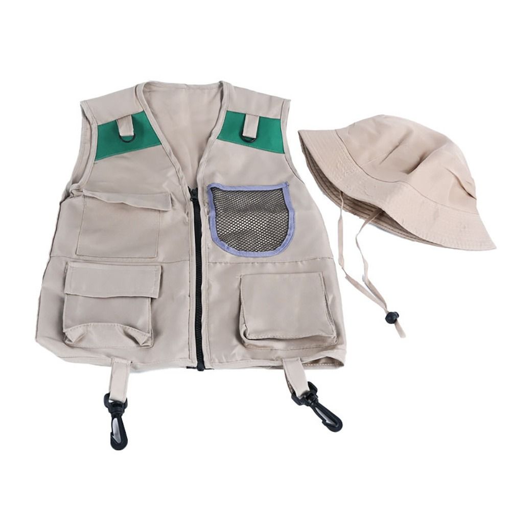 Çok Renkli Kaşif Şapkası Yelek - Outdoor Adventure Kit For Kids incelemesi ve fiyatı