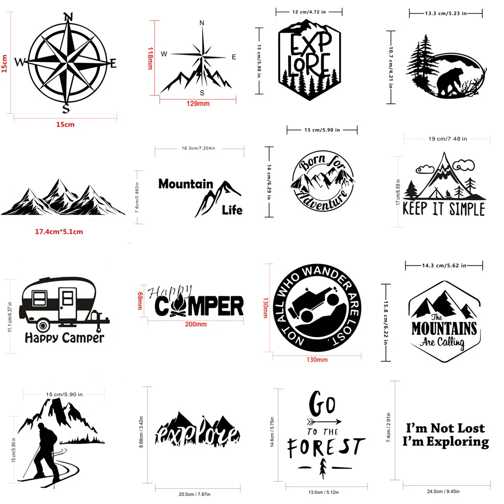 Araba çıkartmaları macera açık - Outdoor Adventure Series incelemesi ve fiyatı